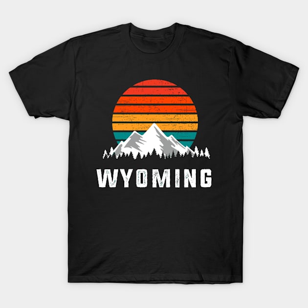 Wyoming Mountain Scene Hiking ' T-Shirt by HypeRamen